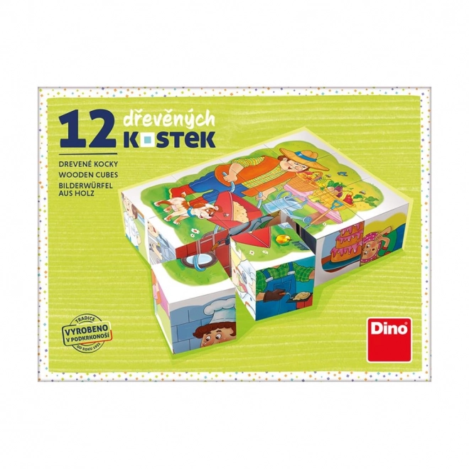 Dino Wooden Picture Blocks - Professions