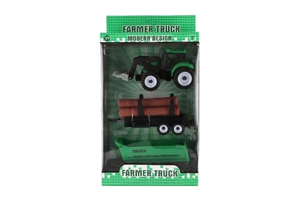 Tractor with Detachable Trailer Toy Set