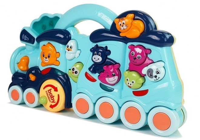 Interactive Locomotive Toy with Animal Sounds