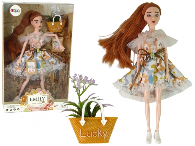 Autumn Magic Emily Doll with Red Hair and Flowers