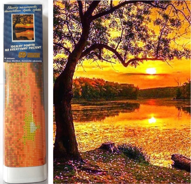 Sunset Over The Lake Diamond Painting Kit