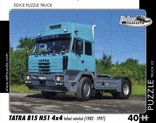 Retro Car Puzzle Tatra Truck 40 Pieces