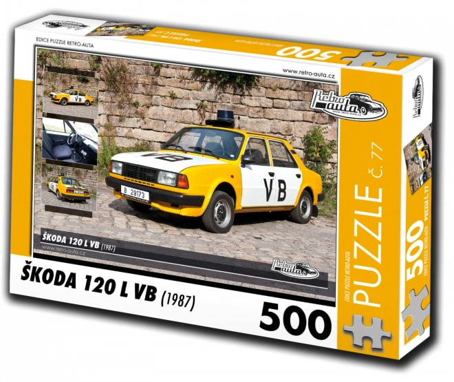 RETRO-CARS Puzzle No. 77 Škoda 120 L VB (1987) 500 pieces