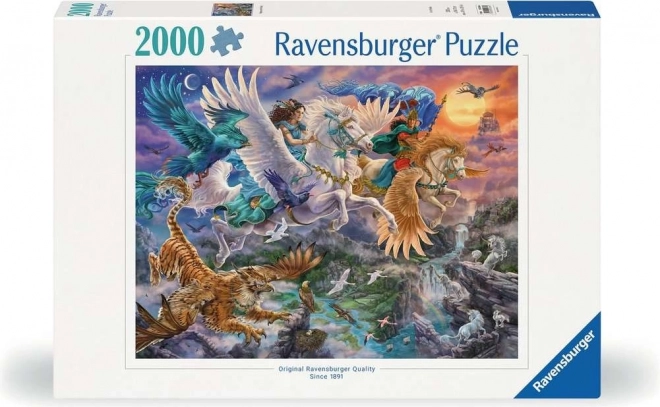 Ravensburger Puzzle Flying on Pegasus 2000 Pieces