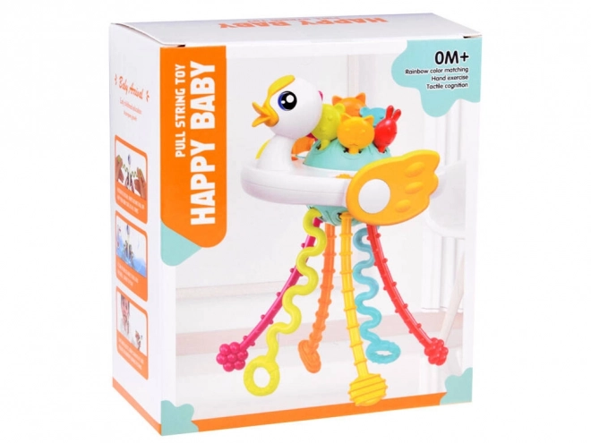 Swan Rattle Teether Sensory Toy