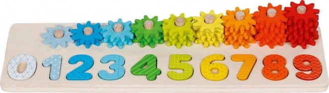 Wooden Counting Gear Puzzle