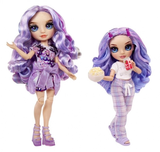 Rainbow High Junior Fashion Doll in Pajamas - Violet Willow