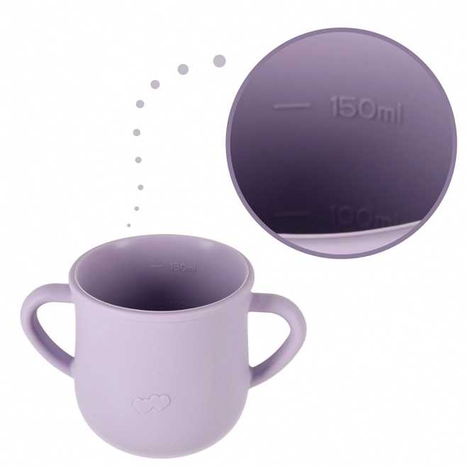 Silicone Dinnerware Set For Infants And Toddlers - Purple