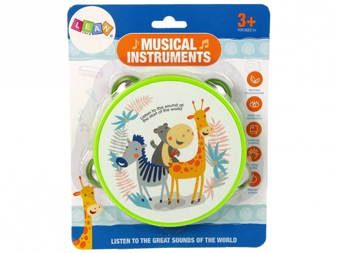 Musical Animal Tambourine for Kids