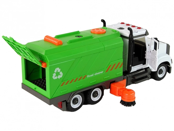 Green Toy Sweeper with Detachable Accessories