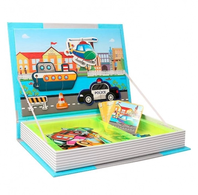 Magnetic Puzzle Vehicles Set