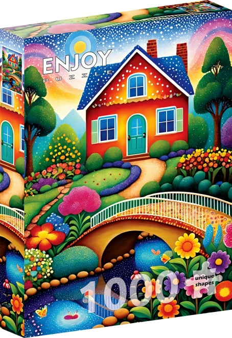 Enjoy Colorful House 1000 Piece Puzzle