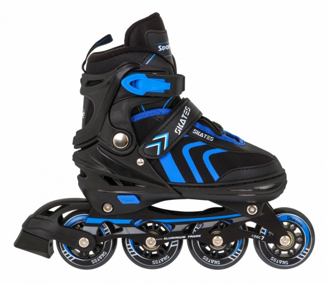 4-in-1 Skates Rollerblades Ice Skates for Kids Size 34-38 Blue