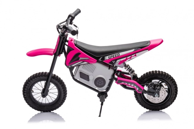 Pink Battery-Powered Cross Motorcycle