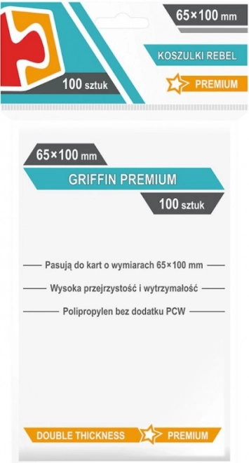 Griffin Premium Card Sleeves 65x100mm Set of 100