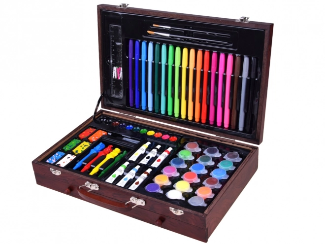 Artistic Wooden Suitcase Set for Kids
