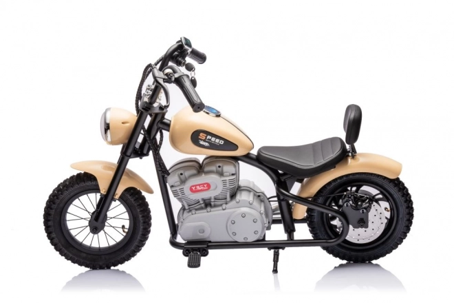 Khaki Battery-Powered Motorcycle 36V