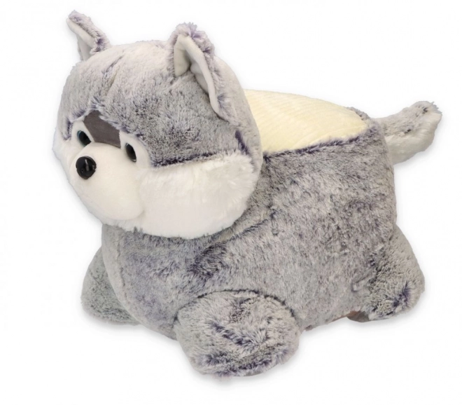 Plush Husky Dog Seat