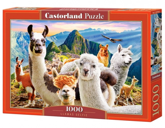 Macchu Picchu Llama Selfie Puzzle 1000 Pieces