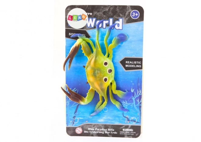 Green Rubber Crab Figurine Sea World