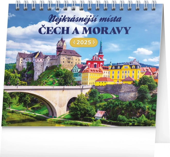 Desktop Calendar Beautiful Places of Czech Republic and Moravia 2025