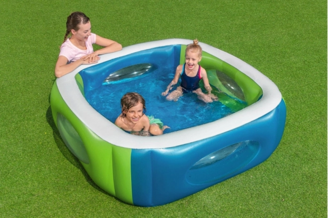 Inflatable Children's Pool with View Windows