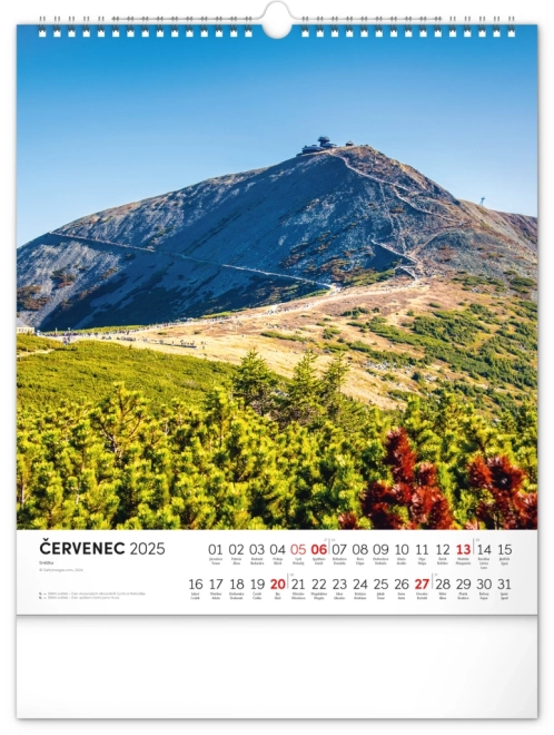 Wall Calendar Krkonoše 2025