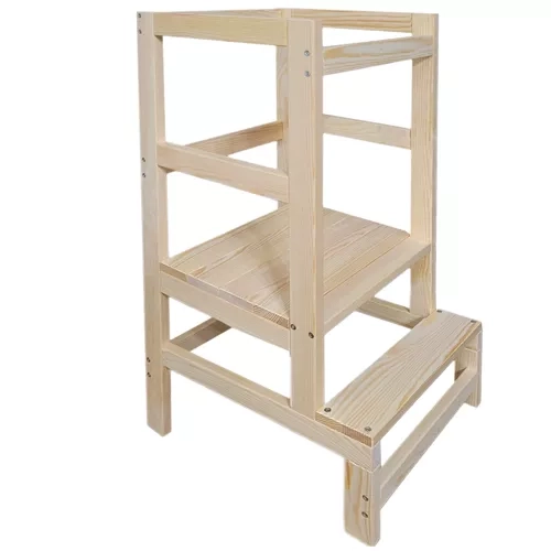 Wooden Kitchen Helper Step Stool for Kids