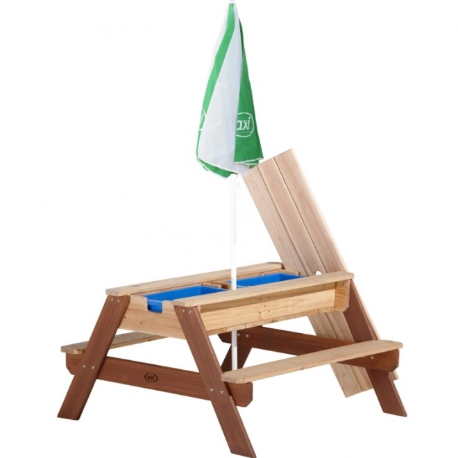 Nick Picnic Table with Bench and Parasol AXI