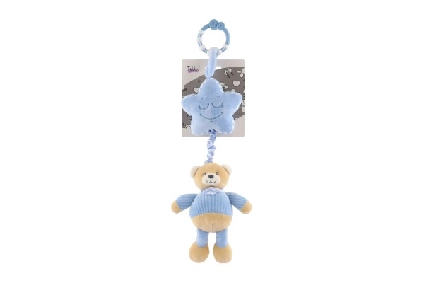 Plush Bear With Star Musical Mobile For Crib/Stroller