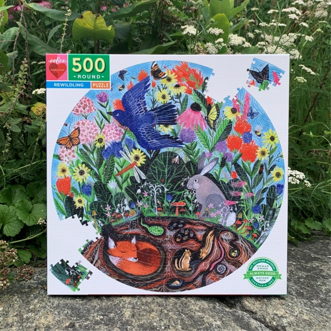 Eco-Friendly Wild Nature Round Puzzle