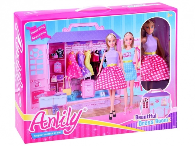 Anlily Doll Wardrobe Playset