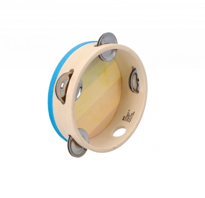 Rainbow Wooden Tambourine