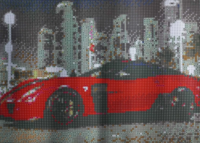 Diamond Mosaic - Red Car