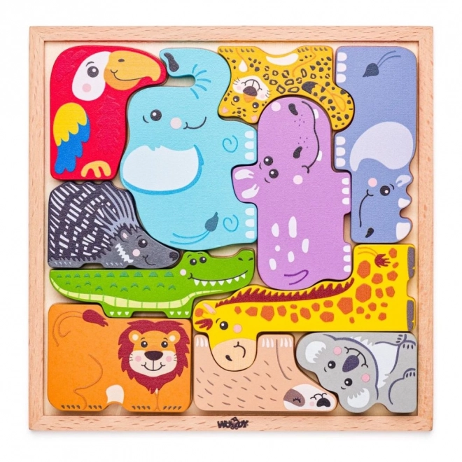 Exotic Animals Shape Puzzle