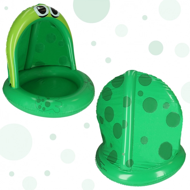 Inflatable Frog Baby Pool with Canopy