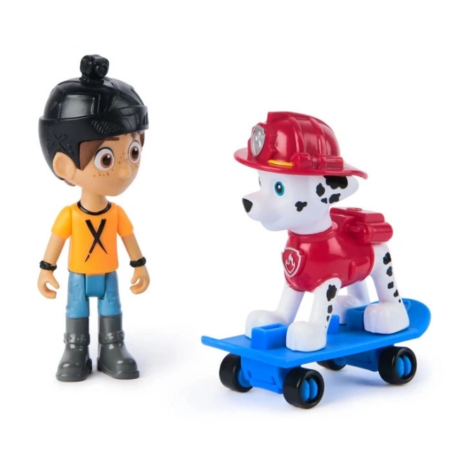 Paw Patrol Marshall and Courageous Danny X Figures Set