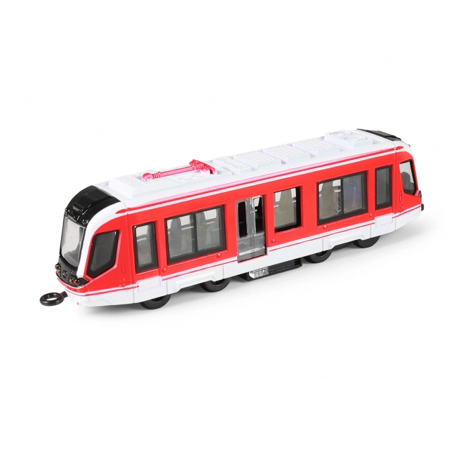 Metal Red Tram Toy