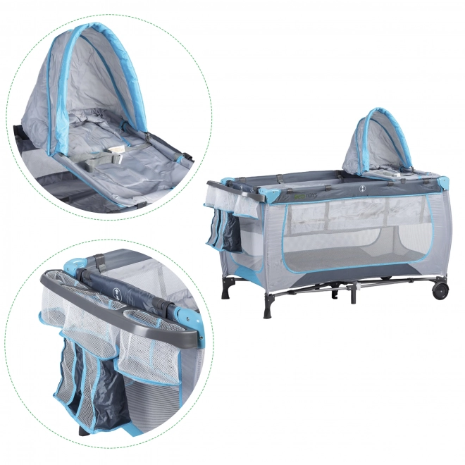 Ecotoys Travel Cot with Changing Table