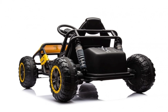 Orange Electric Ride-On Buggy