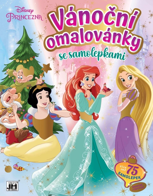 Christmas Coloring Book with Stickers Disney Princesses