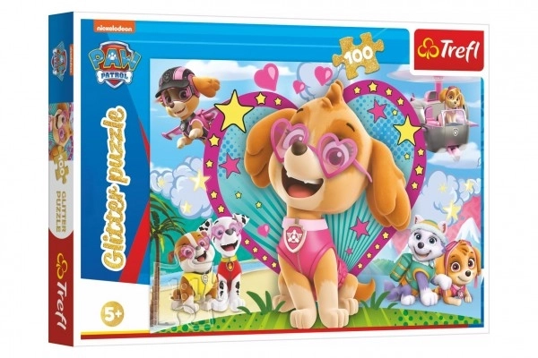 Paw Patrol Glitter Shine with Skye Puzzle