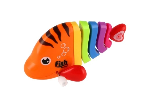 Colorful Wind-up Plastic Fish Toy