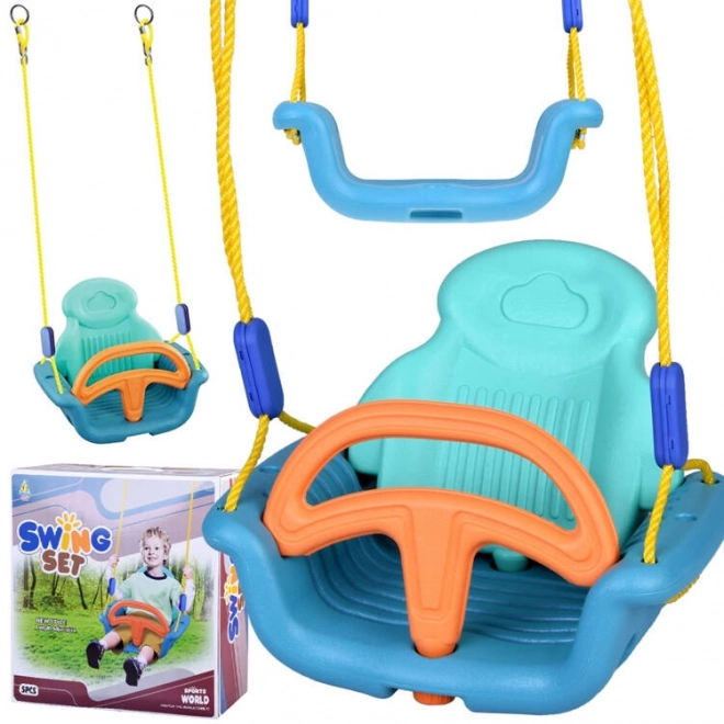 Comfortable Child Swing with Backrest and Barrier