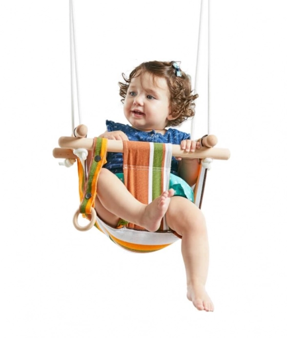 Kids Striped Cotton Swing