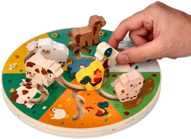 Wooden Farm Animal Maze