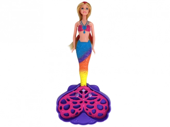 Rainbow Mermaid Doll with Magical Bubble Tail