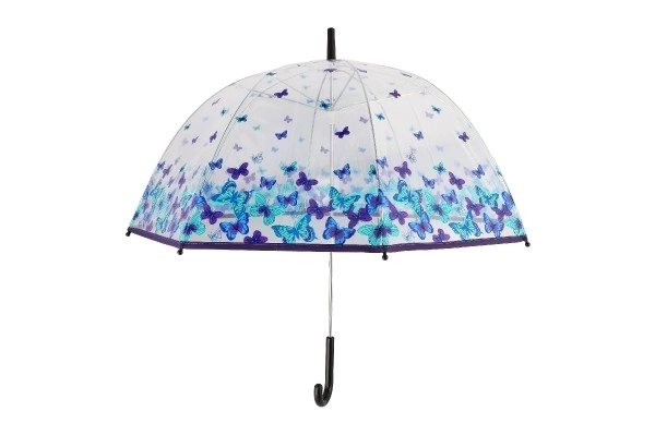 Transparent Umbrella with Butterflies