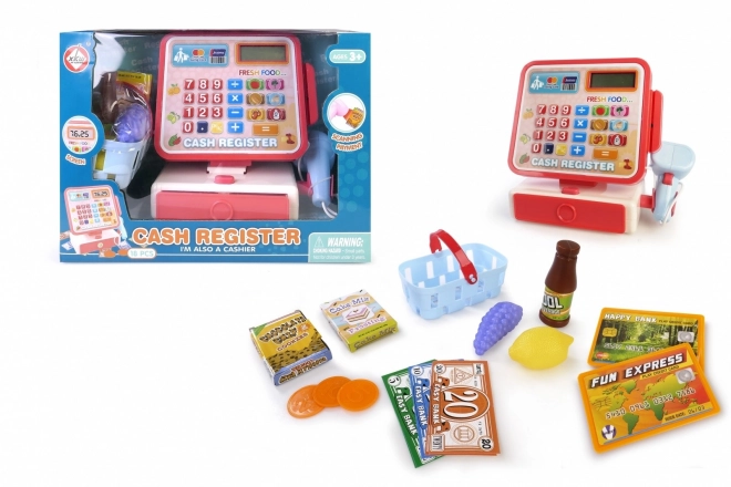 Cash register with basket