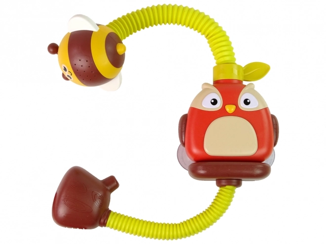 Owl and Bee Bath Shower Toy